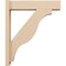 Ekena Millwork 5 1/2-in W x 22-in D x 26-in H Funston Block Rough Cedar Woodgrain TimberThane Outlooker, Primed Tan OUTUR055X22X26FST44RCPR - alternate 5